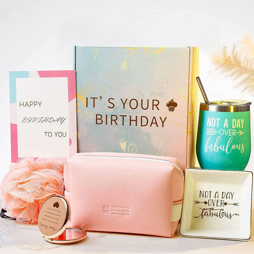 Birthday Gifts for Women, Best Happy Birthday Box for Her, Unique Gift Baskets for Mom Sister Best Friend, Thank You Gifts for Women Who Have Everything