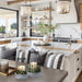 Rustic Farmhouse Lantern Decor - Stylish Decorative Lanterns for Your Living Room, Fireplace Mantle or Kitchen Dining Table - Modern Upscale Beauty for Your Entire Home