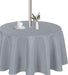 Outdoor and Indoor Tablecloth - Washable Waterproof Wrinkle Free Table Cloth with Zipper and Umbrella Hole for Spring/ Summer/ Party/ Picnic/ BBQS/ Patio (Round 60 Inch, Grey)