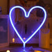 LED Neon Light Decorative Rechargeable Romantic Confession Love Heart LED Modeling Neon Light for Valentine'S Day(Warm White)