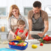 Bento Box Kit, 4 Compartments 1.3L Lunch Box Kids with Fork&Spoon, Leak-Proof Bento Box Adult Lunch Box, Lunch Box Containers for Adults Toddler, Microwaveable, Dishwasher & Freezer Safe