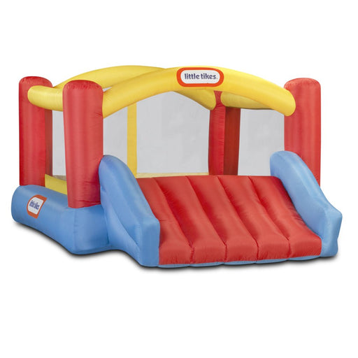 Little Tikes Jump 'N Slide 9'X12' Inflatable Bouncer, Inflatable Bounce House with Slide and Blower, Multicolor- Indoor Outdoor Toy for Kids Girls Boys Ages 3 4 5+
