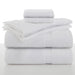 6 Piece Solid Bath Towel Set, White, Utica Essentials