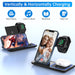Wireless Charger, 3 in 1 Qi-Certified 15W Fast Charging Station for Apple Iwatch Series 5/4/3/2/1,Airpods,Wireless Charging Stand for Iphone 13/12/11 Series/Xs MAX/XR/XS/X/8/8 Plus/Samsung
