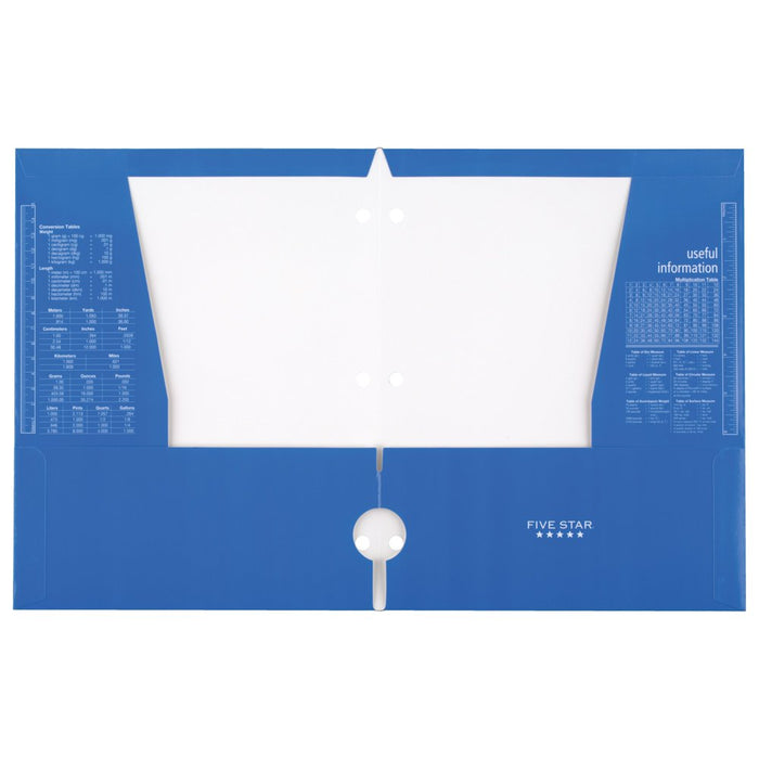 Five Star 4-Pocket Paper Folder, Assorted Colors (33585)