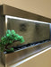 Wall Hanging Waterfall XL 47” Wide X 24” Tall Wall Fountain St. Steel Frame, Color Lights, Remote Ctrl