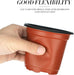 100 Pcs 4" Plastic Plants Nursery Pot/Pots Seedlings Flower Plant Container Seed Starting Pots