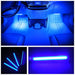 Car LED Strip Light,  4Pcs 36 LED Car Interior Lights under Dash Lighting Waterproof Kit,Atmosphere Neon Lights Strip for Car,Dc 12V(Blue)