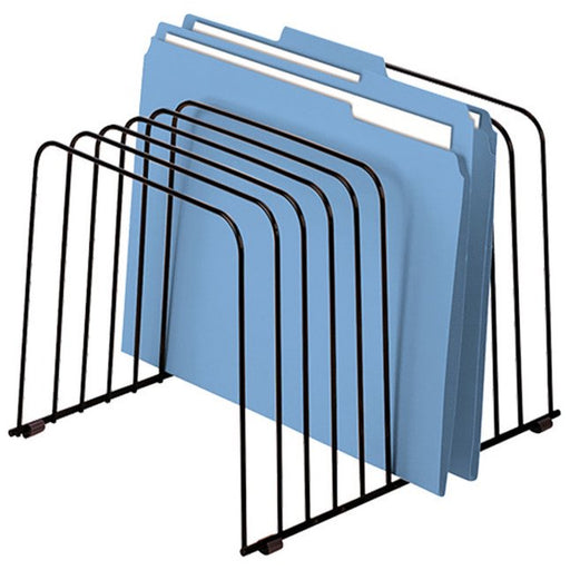 Fellowes Wire Desktop Organizer, 11 Section, Letter/Legal Files, 9" X 11.38" X 8", Black