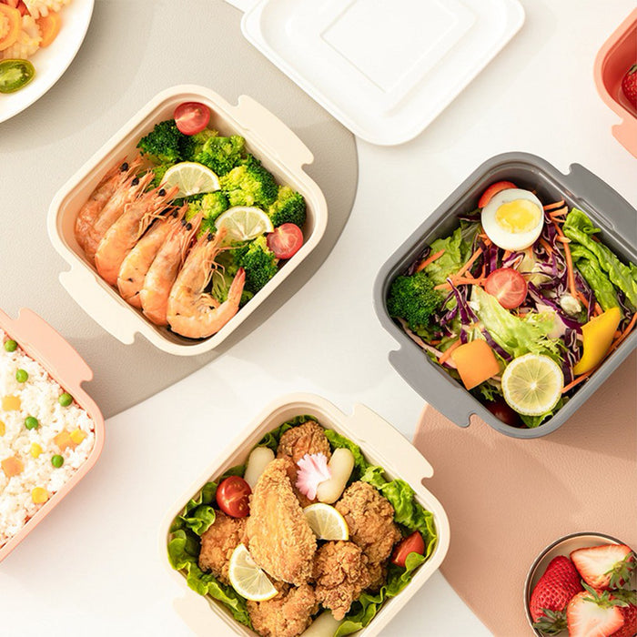 Portable Hermetic Lunch Box Grid Children Student Bento Box Leakproof Microwavable Prevent Odor School