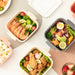 Portable Hermetic Lunch Box Grid Children Student Bento Box Leakproof Microwavable Prevent Odor School