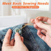 Sewing Kit Gifts for Women, Mom, Traveler, Adults, Beginner, Emergency, Sewing Supplies Accessories with Scissors, Thimble, Thread, Sewing Needles, Tape Measure Etc (Black, S)