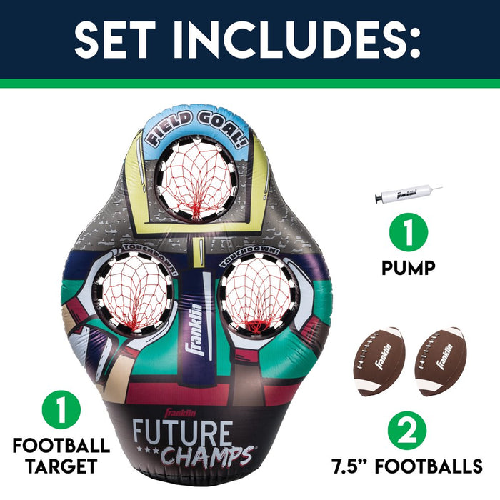 Kids Inflatable Football Target Toss Throwing Game