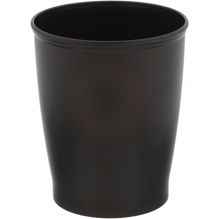 Idesign Kent round Plastic Garbage Wastebasket,– 8.35" X 8.35" X 10", Bronze