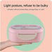 Bento Box, Natural Wheat Safety 1000 ML Lunch Box Leakproof Food Storage Container with Fork Chopsticks, Spoon for Kids Adults, Microwavable, Dishwasher Safe, Pink