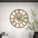 32" Gold Metal Gear Wall Clock