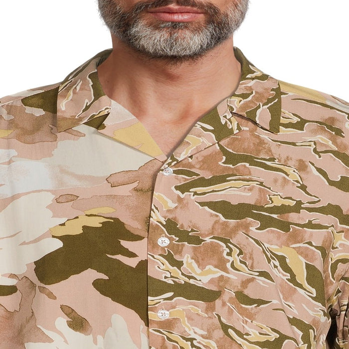 No Boundaries Men'S and Big Men'S Rayon Resort Shirt with Short Sleeves
