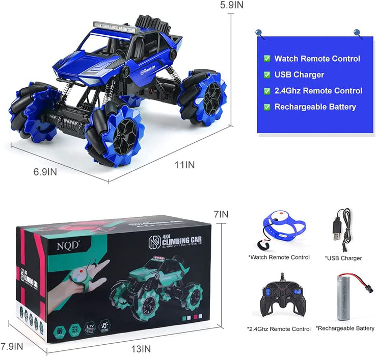 1:14 Remote Control Big Monster Car, 4Wd off Road Rock Electric Toy off All Terrain Radio Remote Control Vehicle Truck Crawler for Boys and Girls