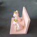 Resin Bookends Pink Elephant Nursery Baby Girl Room Kids Children Room Decorative Bookends - 1 Pair