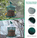 Bird Feeder for outside Hanging,Squirrel Proof Wild Bird Seed Feeders for Outdoor, Metal Large Bird Feeders Waterproof with 4 Lbs Seed Capacity for Cardinal, Sparrow,Finch,Chickadee Etc