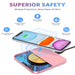 Wireless Charger, 15W Max Fast Charging Pad with USB-C for Iphone, LG, Galaxy , Airpods Pro , Pink