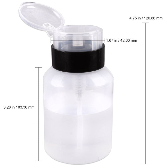 6Oz Procelain Liquid Pump Dispenser - Clear