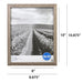 8X10 Inch Dark Rustic Gray 0.5" Gallery Wall Picture Frame, Set of 6