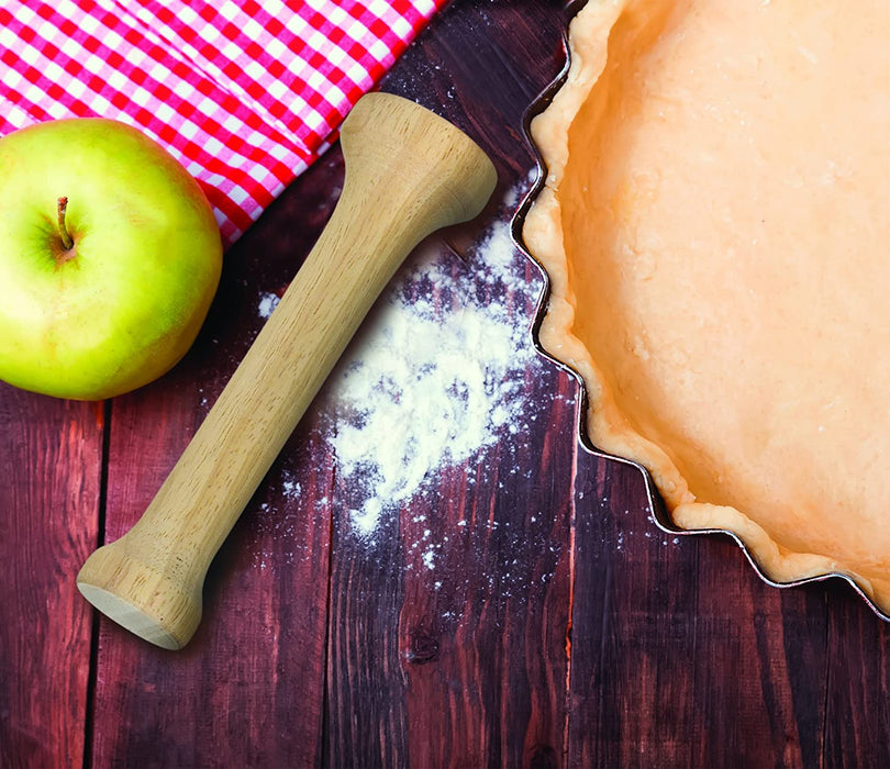 Mrs. Anderson’S Baking Dual-Sided Pastry Dough Tart Tamper, Hardwood, 6-Inches