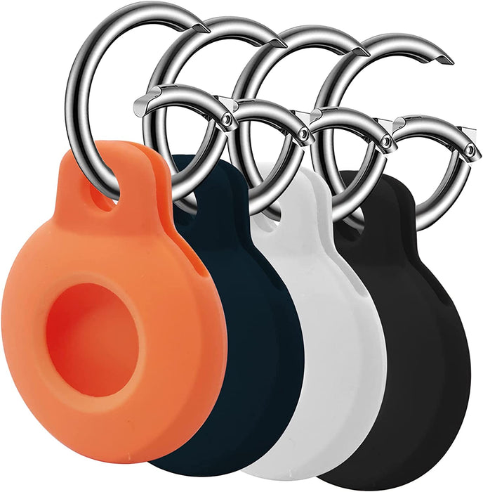Airtag Holder, Silicone Air Tag Case with Keychain, 4 Pack