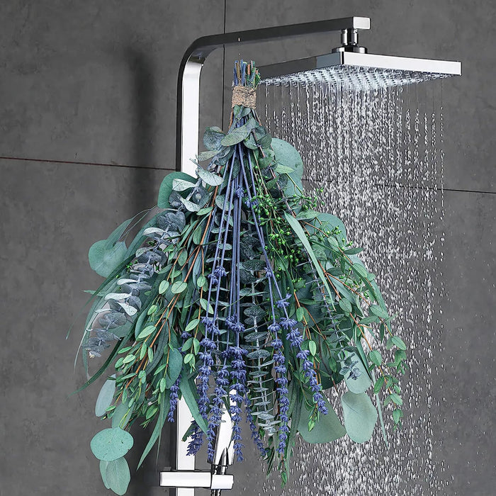 25 PCS | 4 Kinds Fresh Eucalyptus & Lavender Flowers Bundles for Shower |Real Eucalyptus Leaves Home Decor Shower Decor Wedding Decor |