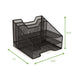 Mind Reader 3 Tier 5 Compartments Desk Organizer Tray, Black