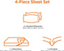 Lightweight Super Soft Easy Care Microfiber Bed Sheet Set with 14-Inch Deep Pockets - Queen, Dark Gray