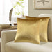 GIGIZAZA Gold Velvet Decorative Throw Pillow Covers,18X18 Pillow Covers for Couch Sofa Bed 2 Pack Soft Cushion Covers