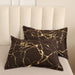 Gold Metallic Marble Comforter Set Queen Size Foil Print Glitter Bedding Sets,Coffee/Gold,Queen