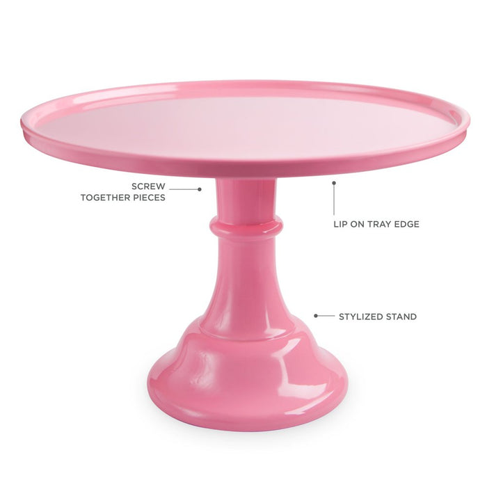 Twine Green Melamine Cupcake and Cake Stand - Dessert Accessory, Pink