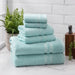 Mainstays Performance 6-Piece Towel Set, Solid Classic Mint