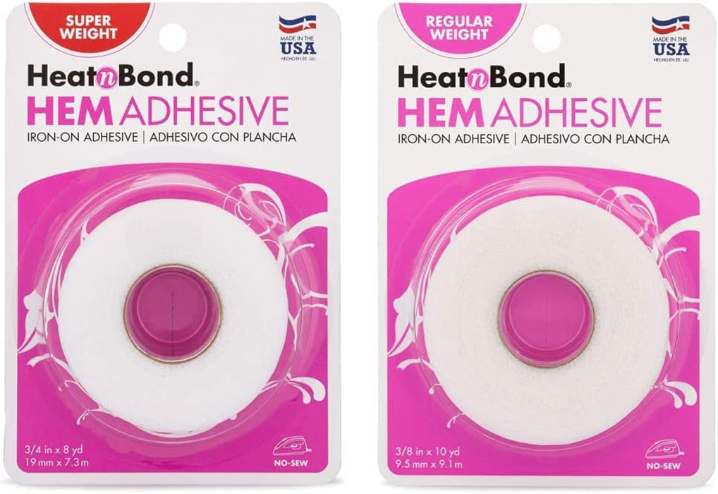 Heatnbond Hem Iron-On Adhesive, Super Weight, 3/4 Inch X 8 Yards, White