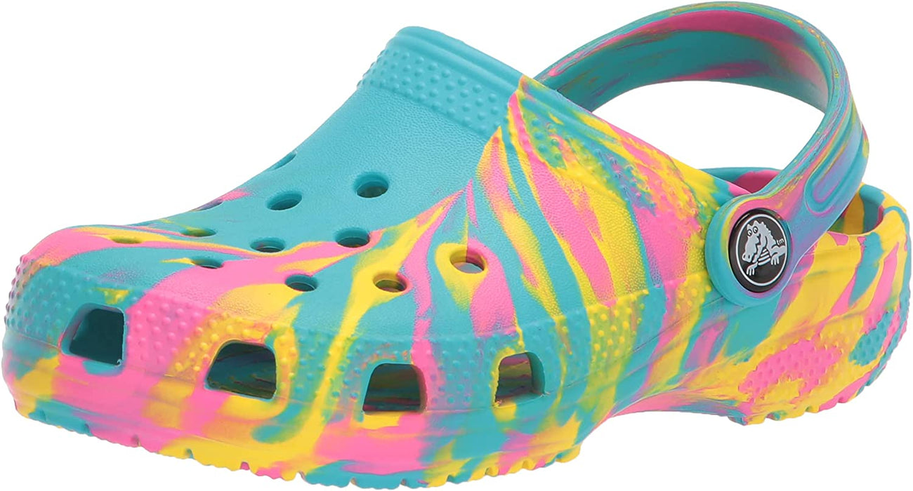 Unisex-Child Classic Marbled Tie Dye Clog