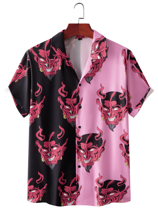 Men'S Clothing Demon Print Tshirt Winning Products