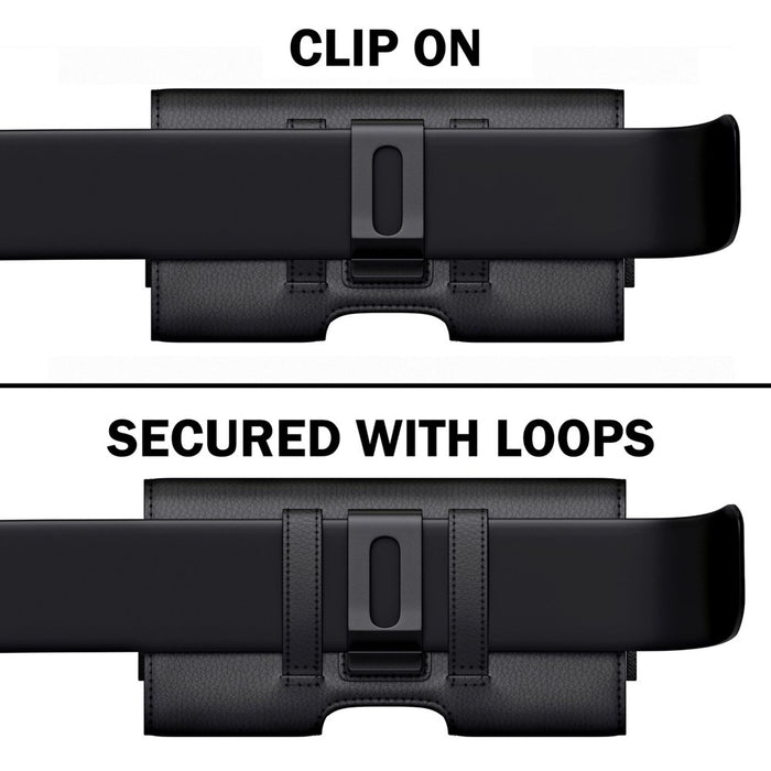 Bomea Holster for Iphone 11 Pro Max/ Xs Max Iphone 8 plus / 7 plus / 6S plus / 6 Plus, Premium Cell Phone Belt Case with Belt Clip Pouch Sleeve Belt Holder Cover for Large Iphone (Fits Phones with Cases On)