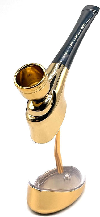 Portable Mini Hookah Set with Shisha Accessories Handheld Hookahs Set  Gifts for Boyfriend Father Husband or Friends Golden