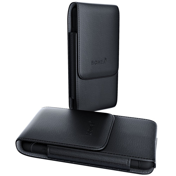 Iphone 6 Holster 6S 7 8 Cell Phone Pouch Belt Case with Clip Holster Cover Holder Carrying Sleeve with Swivel Clip for Apple Iphone 6/6S/7/8(Fits Phone with Other Case On) - Vertical Black