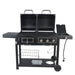 Revoace Dual Fuel Gas & Charcoal Combo Grill, Black with Stainless