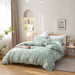 Queen Comforter Set Sage Green Comforter,3 PCS Bedding Sets Floral Comforter Set Plant Flowers Printed on Fluffy Comforter Set for All Season