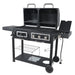 Revoace Dual Fuel Gas & Charcoal Combo Grill, Black with Stainless
