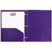JAM Heavy Duty Plastic 3 Hole Punch School Folders with Pockets, 6 per Pack