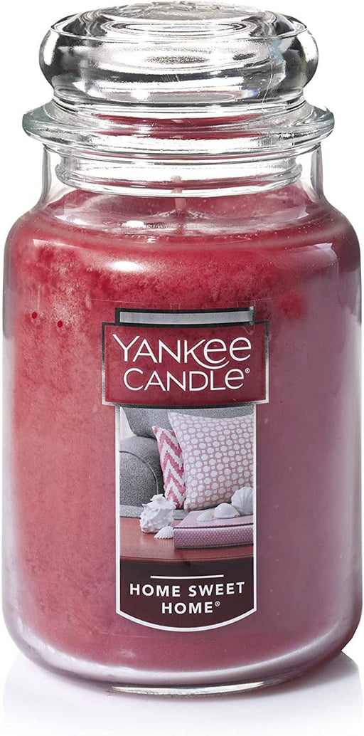 Yankee Candle Home Sweet Home Scented, Classic 22Oz Large Jar Single Wick Candle, over 110 Hours of Burn Time
