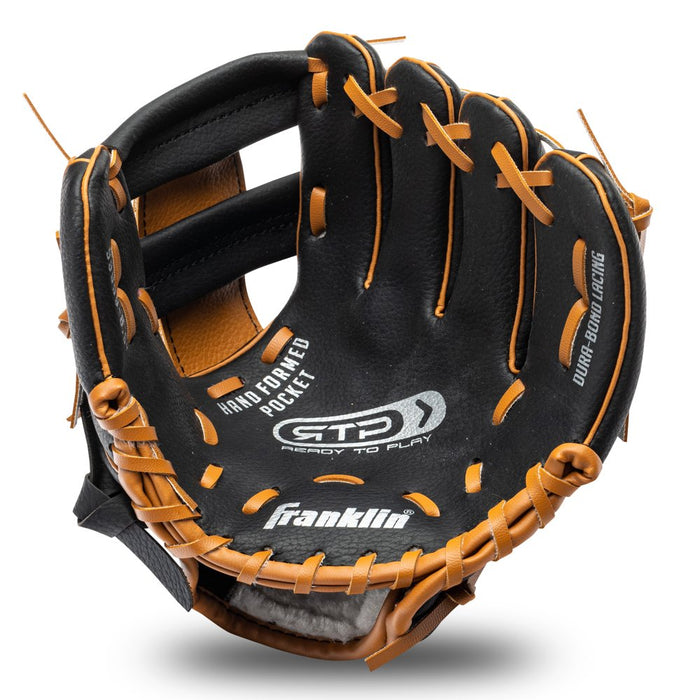 8.5 In. Performance Tee Ball Glove, Black/Tan, Right Hand Throw