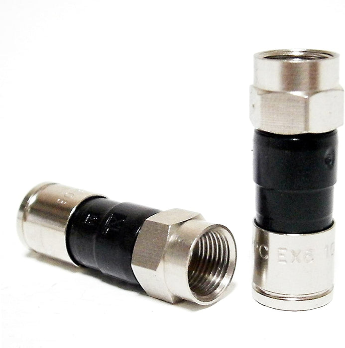 20 Pieces PPC EX6 plus Satellite TV Digital Cable RG6 COAXIAL Cable Compression Fittings