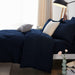 Queen Bed in a Bag 7 Pieces Comforter Set with Comforter and Sheets Navy Blue All Season Bedding Sets with Comforter, Pillow Shams, Flat Sheet, Fitted Sheet and Pillowcases